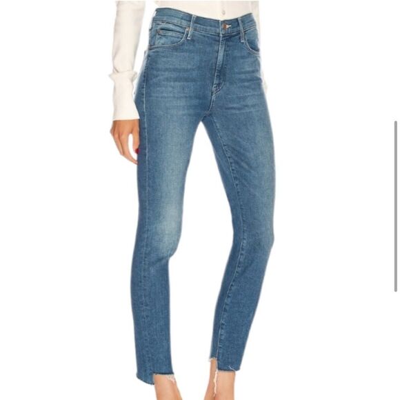 Mother "The Stunner" Two Step Fray High Rise Wash Girl Crush Size 25 - Picture 2 of 12